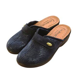 Women's Flexus by Spring Step Merula Wedge Clogs - Navy EUR 36 US 5.5-6 M NWB